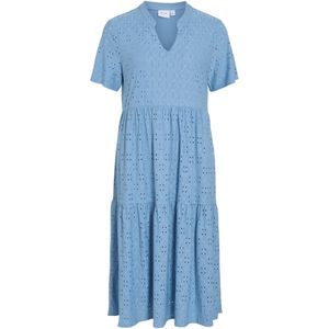 VILA - VIKawa - Jurk - Lichtblauw - 3/4 Lengte - Gerecycled Materiaal