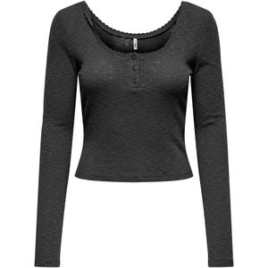 ONLY Shirt 'ONLJULIANE'  donkergrijs