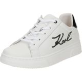 Karl Lagerfeld - Z30982 - Leren Sneakers - Wit - Plat - Veters