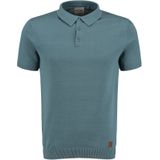 Key Largo - Shirt 'Siena' - Royal Blue - T-shirt - Knoopsluiting - Normale Pasvorm