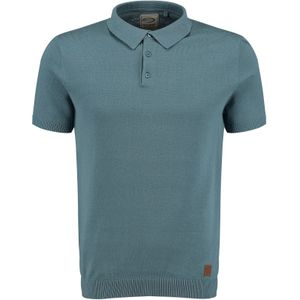 Key Largo - Shirt 'Siena' - Royal Blue - T-shirt - Knoopsluiting - Normale Pasvorm