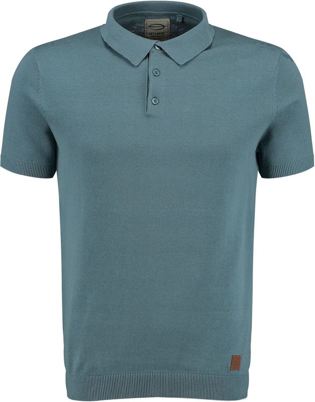 Key Largo - Shirt 'Siena' - Royal Blue - T-shirt - Knoopsluiting - Normale Pasvorm