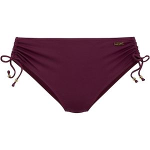 Look - Bikinibroekje - Bordeaux - Polyamide - Sierkraaltjes