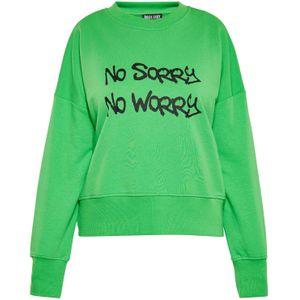ROCKEASY Sweatshirt  groen / zwart