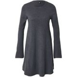 Only - ONLAMALIO LIFE LS ONECK DRESS KNT - Midi-jurk - Donkergrijs melange - Zomerjurk