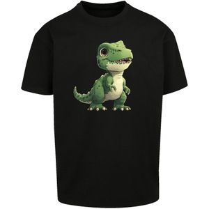 F4NT4STIC Shirt 'Süßer Grüner Dino'  groen / pastelgroen / zwart