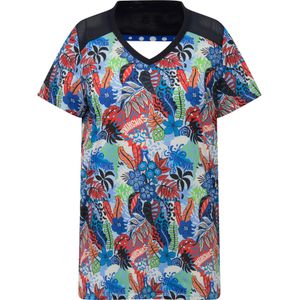 Ulla Popken Shirt  navy / pastelblauw / donkerrood / zwart