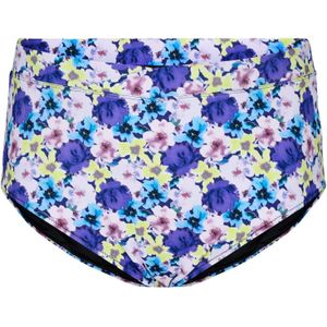 Zizzi Bikinibroek 'Selma'  azuur / geel / violetblauw / rosé