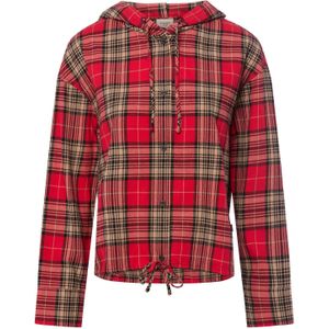 Joop Jeans - Overhemdblouse Bridget - Open Red - Met Capuchon