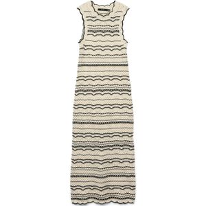 VERO MODA Gebreide jurk  beige / zwart