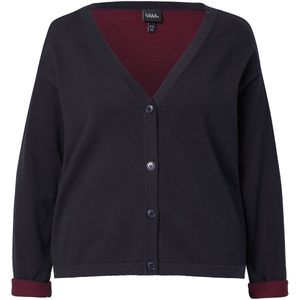 Ulla Popken Gebreid vest  marine