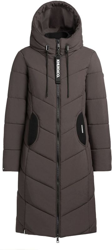 khujo - NESSIE2 - Gewatteerd Jack - Dames - Met Opstaande Kraag en Trensjes