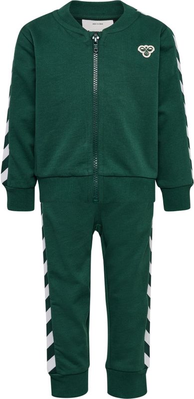 Hummel - hmlMINI REG CHEVRON SET - Kinderset - Zacht Badstof - Biologisch Katoen