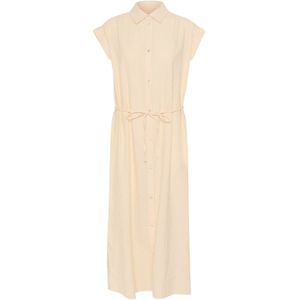 SAINT TROPEZ Blousejurk  lichtbeige / wit