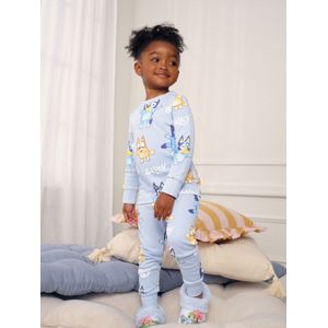 Next Nachtkledij  lichtblauw / donkerblauw / oranje