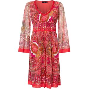 Ana Alcazar Jurk 'Zevila '  pink / rood / wit