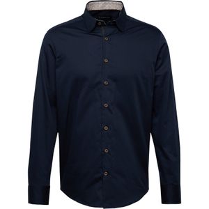 Overhemd - Effen - Lange Mouw - Regular Fit - Kentkraag