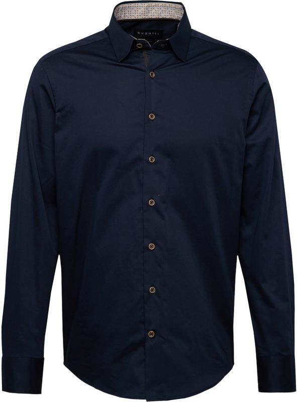 Overhemd - Effen - Lange Mouw - Regular Fit - Kentkraag