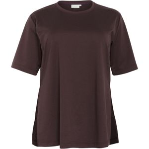 KAFFE CURVE Shirt 'Jenna'  donkerbruin