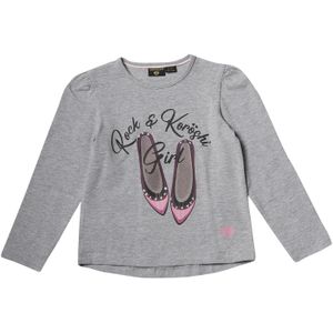 KOROSHI Shirt  grijs gemêleerd / braam / zwart