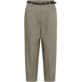 Capri Broeken - Hoge Taille - Cropped Lengte - 82% Polyester 16% Viscose 2% Elastaan