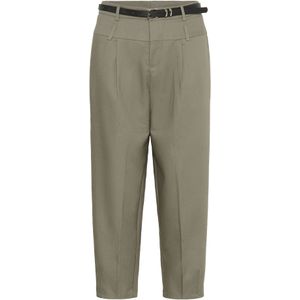 Capri Broeken - Hoge Taille - Cropped Lengte - 82% Polyester 16% Viscose 2% Elastaan