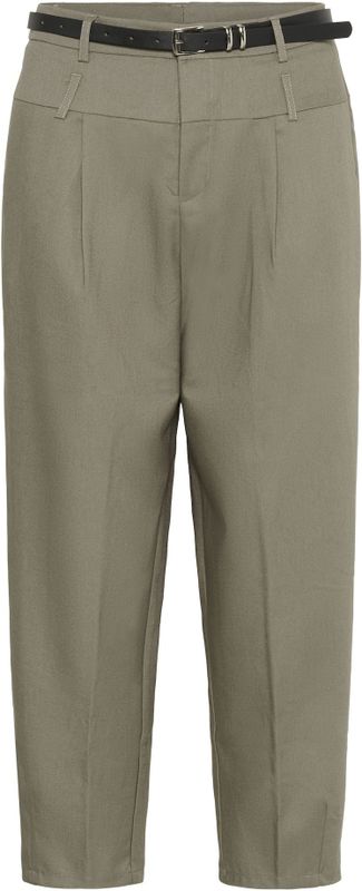 Capri Broeken - Hoge Taille - Cropped Lengte - 82% Polyester 16% Viscose 2% Elastaan