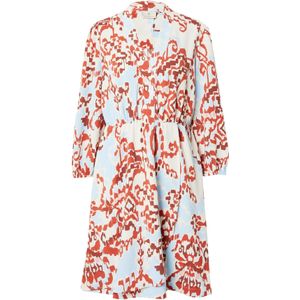 Peppercorn Jurk 'Tiana'  beige / lichtblauw / kreeft