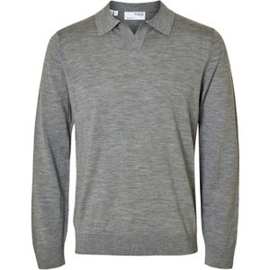 SELECTED HOMME - TRAY - Poloshirt - Regular Fit - Effen - Zuivere Wol