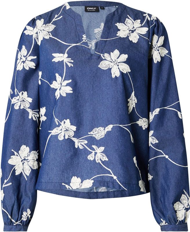 Only - Saka WVN Top - Blouse - V-hals - Lange Mouwen - Regular Fit