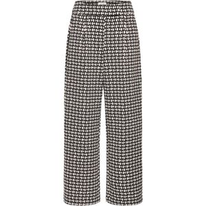 ICHI Broek 'IHKATE'  grijs / zwart / offwhite