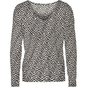 VERO MODA Blouse 'VMMERVE'  beige / zwart