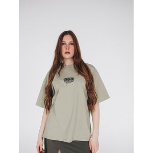 RADADA Oversized shirt  stone grey