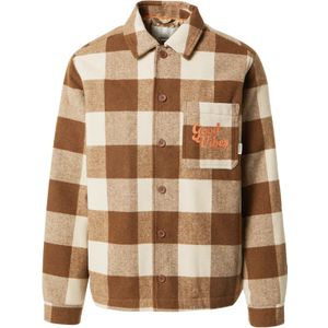 BLEND Tussenjas  crème / bruin / bruin gemêleerd / oranje