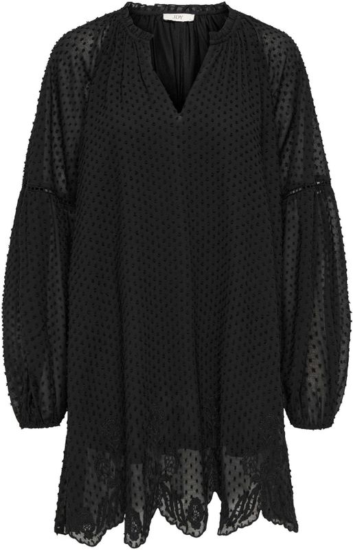 JDY - Korte Jurk - V-Hals - Lange Mouwen - Loose Fit