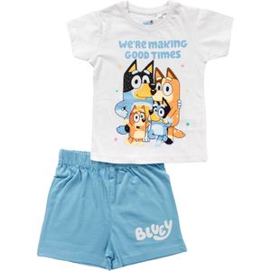 Bluey Nachtkledij 'Bluey & Family'  blauw / wit