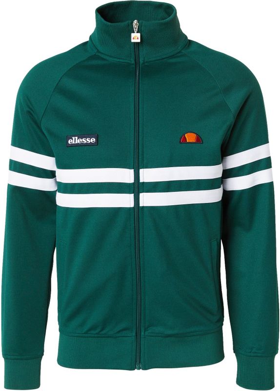 ELLESSE Sweatvest 'Rimini'  donkergroen / wit
