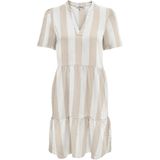 Tuniekjurk - Gestreept - Viscose - Kwartmouw - Losse Pasvorm