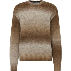 SELECTED Trui 'Gaard'  donkerbeige / bruin