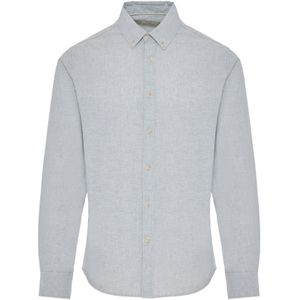 Funky Buddha Overhemd  lichtgrijs