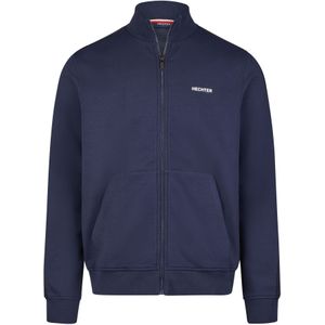 HECHTER PARIS Sweatvest  donkerblauw / bloedrood / wit