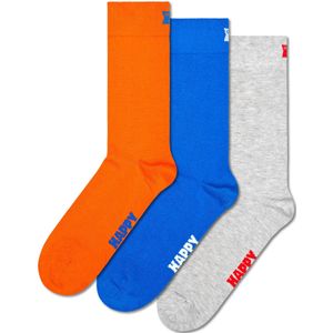 Happy Socks Sokken  royal blue/koningsblauw / grijs gemêleerd / oranje / wit