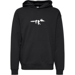 !Solid Sweatshirt 'Halmus'  zwart / wit