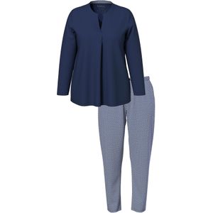 Ulla Popken Pyjama  nachtblauw / wit