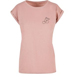 Merchcode Shirt 'Cherry'  oudroze / zwart