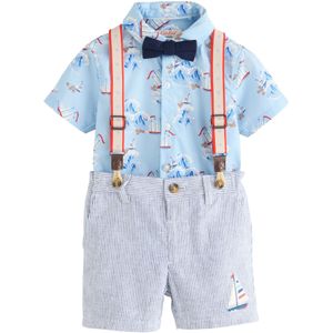 Next Set  navy / lichtblauw / rood / wit