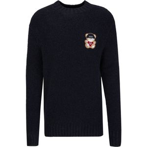 19V69 ITALIA Trui 'Enrico Aprés'  navy / lichtblauw / lichtbruin / rood