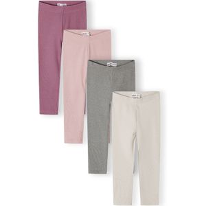 MINOTI Leggings  lichtgrijs / grijs gemêleerd / sering / orchidee
