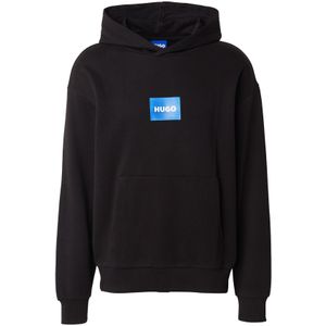 HUGO Sweatshirt 'Nayohood'  hemelsblauw / zwart / wit