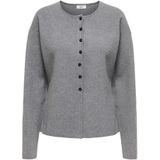 JDY - Vest - Gebreid - O-hals - Lange Mouwen - Knoopsluiting - Knit Fit